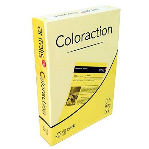 Coloraction Lemon Yellow (Florida) A4 210X297mm 160Gm2 FSC4 Pack 250