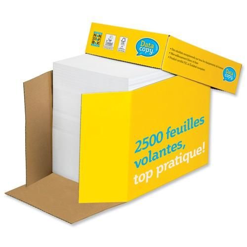 Data Copy Paper Everyday Paper FSC A4 210x297mm 80Gm2 White Non Stop Box 2500 Sheets