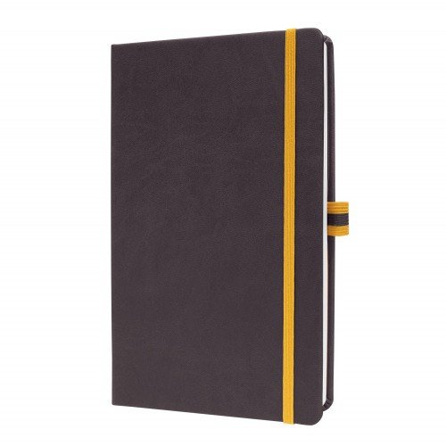 Linescape Dark Grey Squared Notebook