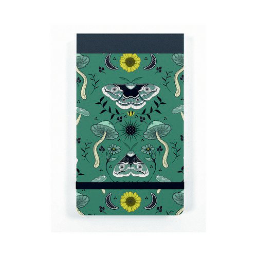 Classic Silvine Pocket Notebook with modern prints 3.25x5” Stiff Covers Elastic strap  Notebooks PD1306