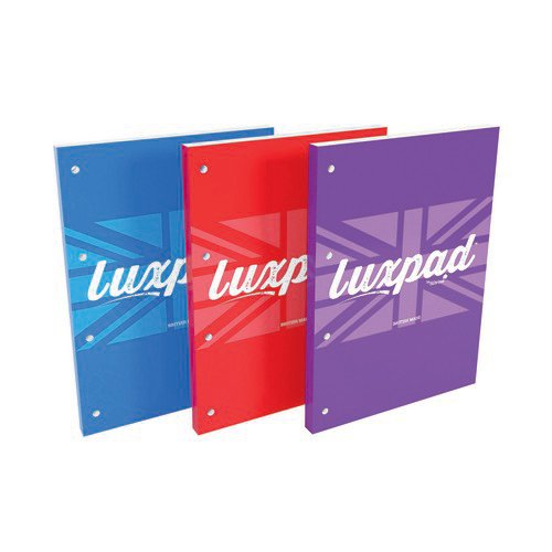 Luxpad Refill Pad 320 Page Assorted Blue Red Purple PK3