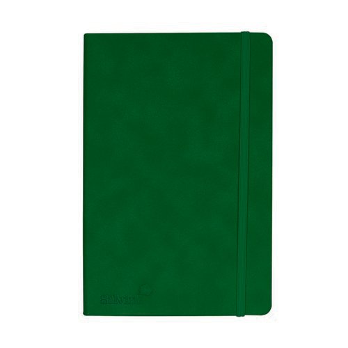 A5 Silvine Soft Feel Executive Notebook British Racing Green