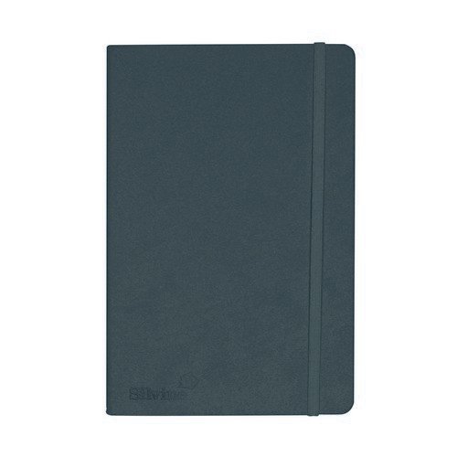 A5 Silvine Soft Feel Executive Notebook Anthracite