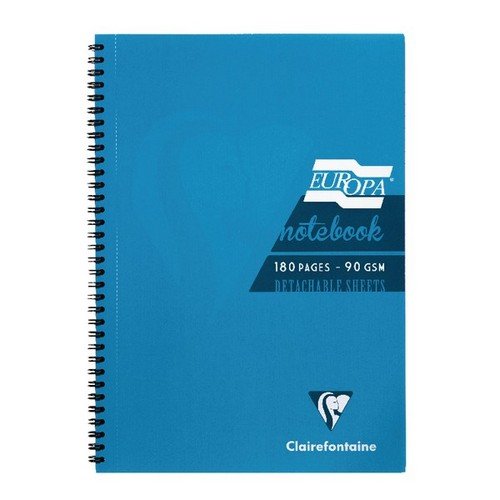 Europa Notebook A4 180 Pages 90gsm Turquoise
