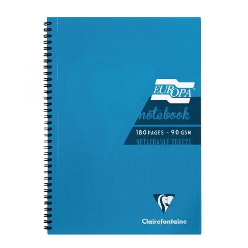 Europa Notebook A5 180 Pages 90gsm Turquoise