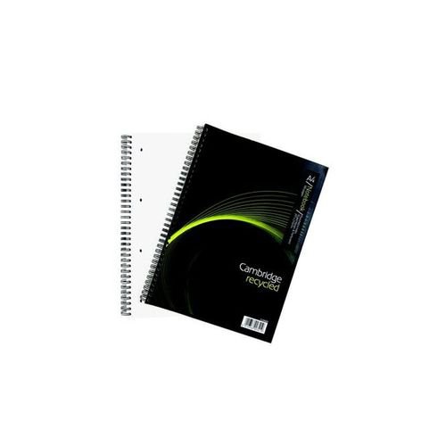 Cambridge Recycled Wirebound Card Cover Notebook 100 Pages