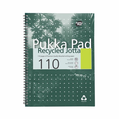 Pukka Pad Recycled Wirebound A4 110 Pages Notebooks PD9519