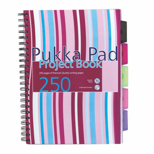 Pukka Pad Project Book A4 Assorted Pack 3