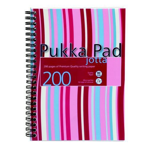 Pukka Pad Polypropylene Jotta Book A5 Assorted Colours Pack 3 Notebooks PD9570