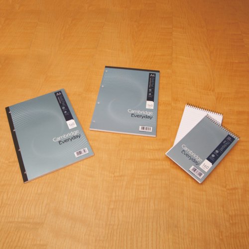 Cambridge Everyday Card Cover Narrow Ruled Refill Pad 160 Pages A4