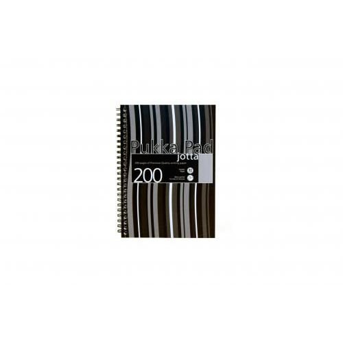 Pukka Pad Polypropylene Jotta Book A5 Black Notebooks PD9653