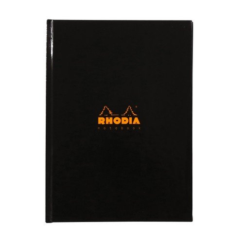 Rhodia Casebound A5 Hard Bound Book Feint Ruled 90gsm 192 Pages