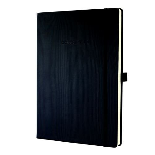 Notebook Conceptum Hardcover 187x270x13 Lined Black
