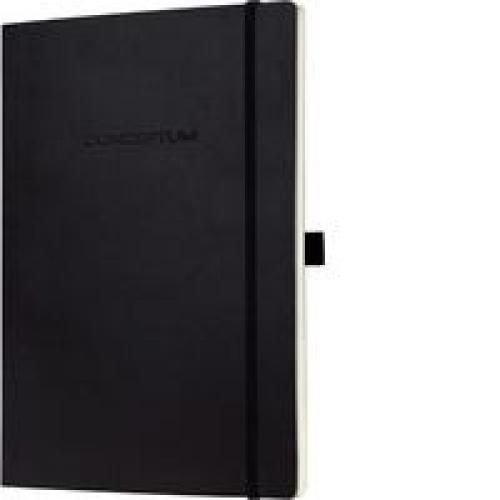 Notebook Conceptum Softcover 135x210x13 Lined Black