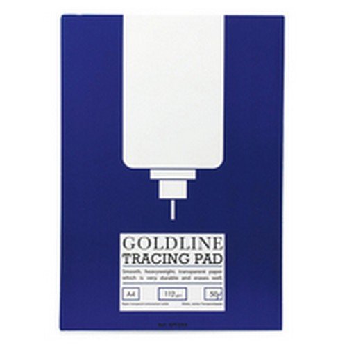 Goldline A4 Heavyweight Tracing Pad 112gsm Acid Free Paper 50 Sheets