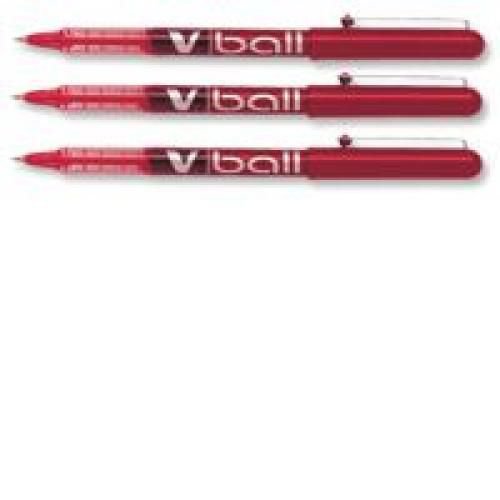 Pilot VB5 Rollerball Pen 0.5mm Tip 0.3mm Line Red