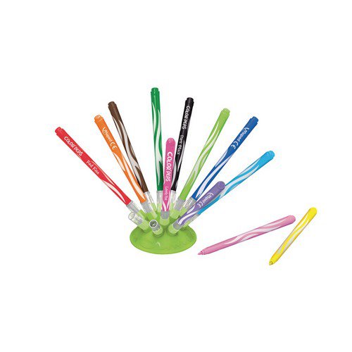 Helix Color Peps Jungle Innovation Colouring Pens Assorted Pack of 12 Fineliner & Felt Tip Pens PE1282