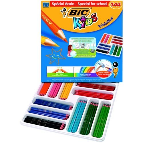 Bic Kids Evolution Colour Pencils Assorted Pack of 144