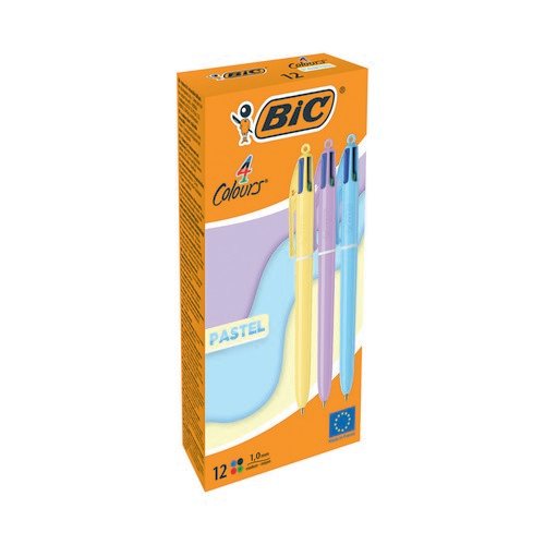 4 colour Pastel pk 4