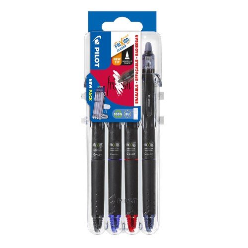 Pilot Set2Go FriXion Point Click 0.5mm Assorted Pack 4
