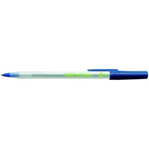 Bic Ecolutions Round Stic Ball Point Pen Blue
