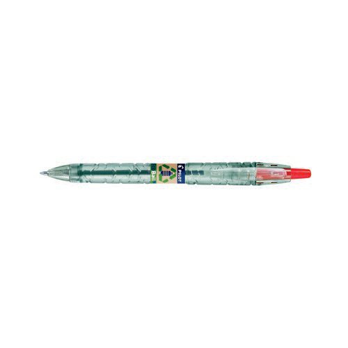 Pilot Ecoball Recycled Ballpoint Medium Red Pack 10)