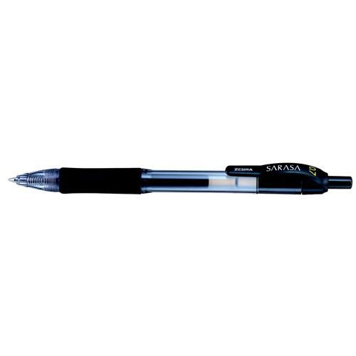 Zebra Sarasa Retractable Gel Ink Rollerball 0.7mm Tip Soft Cushioned Grip Black Ink Ballpoint & Rollerball Pens PE3129