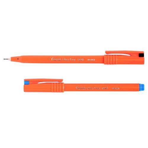 Pentel S570 Ultra Fine Pen Plastic 0.6mm Tip 0.3mm Line Black