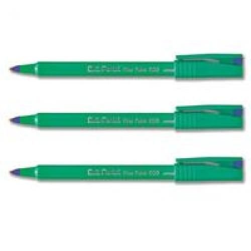 Pentel R50 Rollerball Pen Green Barrel WaterBased 0.8mm Tip 0.4mm Line Blue