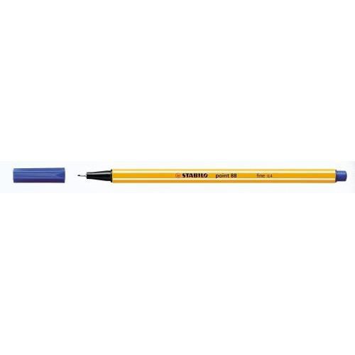 Stabilo Point 88 Fineliner Pen Waterbased 0.8mm Tip 0.4mm Line Blue