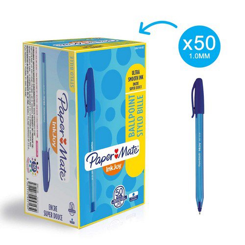 Papermate Inkjoy 100 Blue Ballpoint & Rollerball Pens PE4620