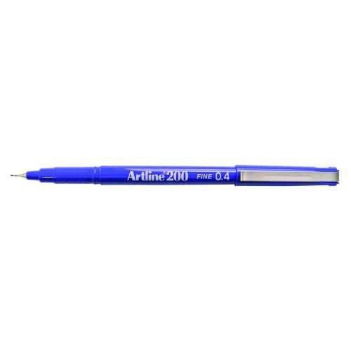 Artline 200 Fineliner Pen 0.4mm Blue