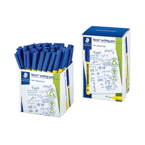 Staedtler Noris 307 Writing Pen Blue Pack of 50 307-3 CT50