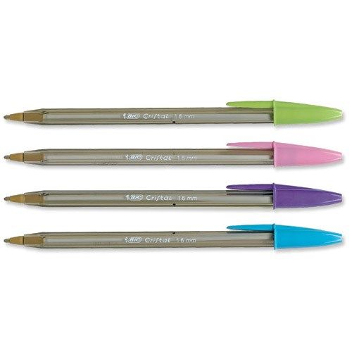 Bic Cristal Large Ball Point Pen Fashion Inks Pink