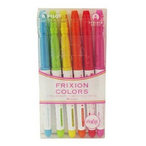 Pilot Frixion Colours Assorted Pack 6