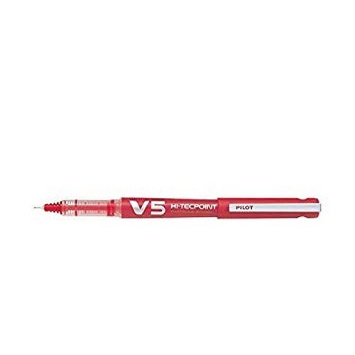 Pilot HiTecpoint V5 Grip Liquid Ink Rollerball Pen Red