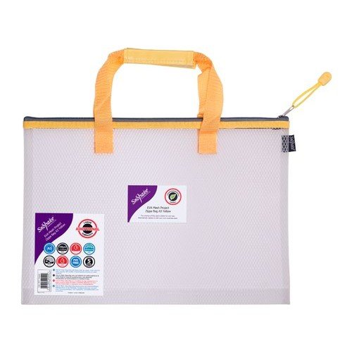 Snopake EVA Mesh High Capacity Project Zippa Bag A3 480x350mm Yellow 15877