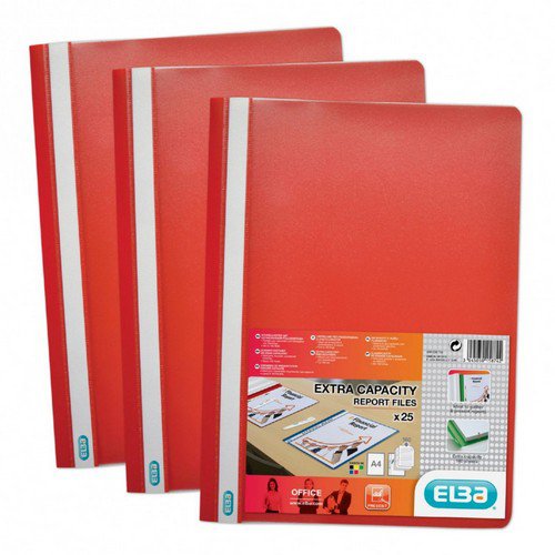 Elba Report File Box 50 Red