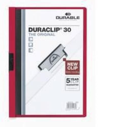 Durable Duraclip A4 Folder 6mm Dark Blue Pack 25