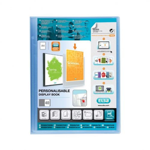 Oxford Display Book 40 Part PP A4 Blue 100206231