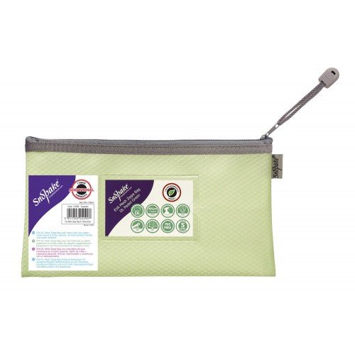 Snopake EVA Mesh Zippa Bag DL Pastel Green Pk3