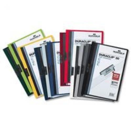 Durable Duraclip A4 Folder 6mm Black Pack 25