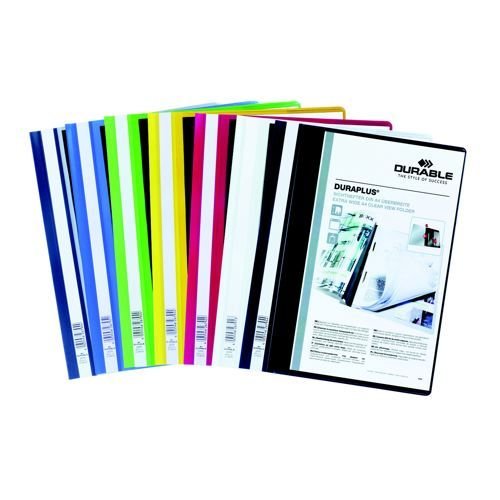 Durable Duraplus A4 Folder Black Pack 25
