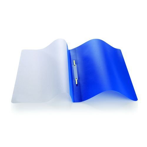 Initiative Polypropylene Report File With Clear Cover A4 Blue (Pack of 25)