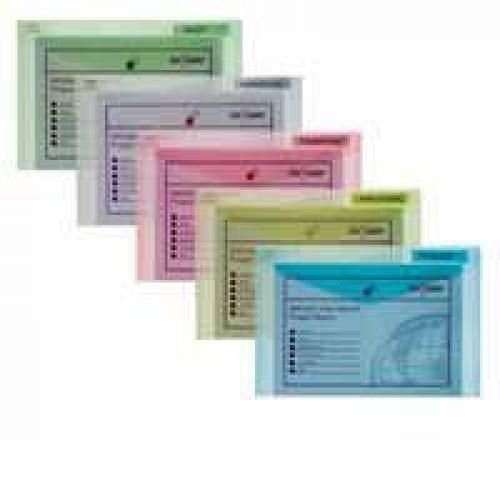 Snopake Polyfile Classic Wallet File Polypropylene Foolscap Assorted Pack of 5