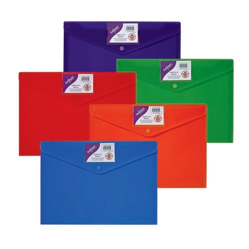 Snopake Polyfile ID Wallet A4 Rainbow