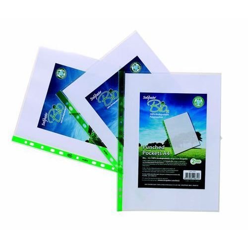 Snopake Biodegradable Punched Pockets Pack 25