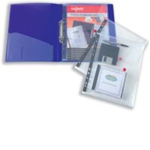 Snopake Polyfile Ring Binder Wallet Clear A4