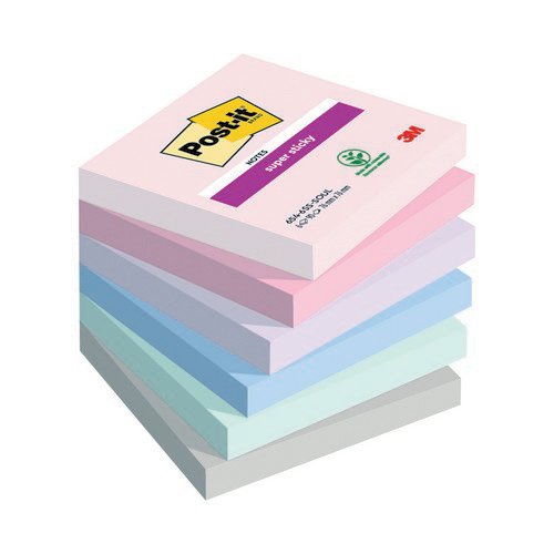 Post-it Super Sticky Notes Soulful 76mm x 76mm Pk6