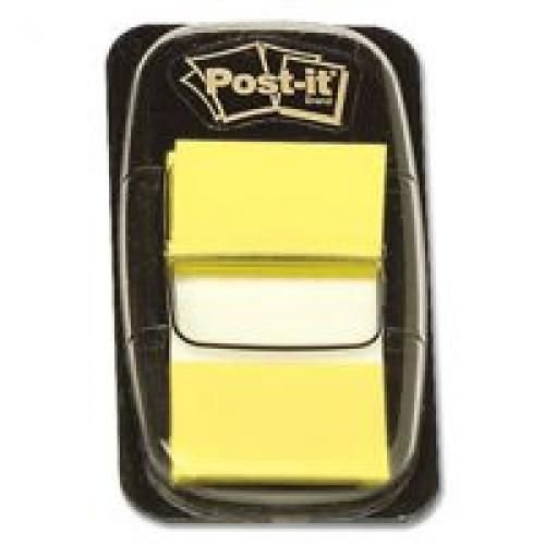 3M PostIt Index 25mm 1 Inch Yellow 1x50 Tabs